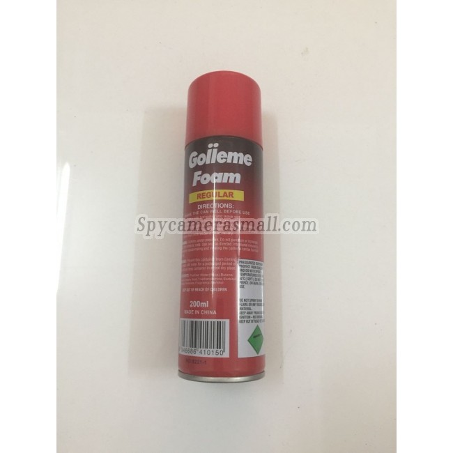 Gilleme foam bottle hidden camera 32G Full HD 720P DVR with remote control onoff best  Bathroom Spy Camera