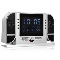 LCD Video Play Back 720P Spy Hidden Clock Camera DVR motion-activated With IR LED Day/Night recording 16GB memeory card