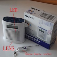 Clock Radio Camera 720P HD Pinhole Bathroom Spy Camera DVR 16GB (Motion Activated)