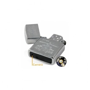 Spy Lighter Camera DVR - 4GB HD Silver Spy Camera Lighter DVR